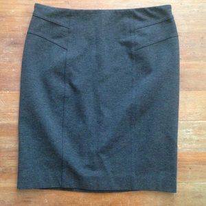 New York & Company Charcoal Stretch Skirt